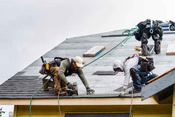 Professional Roof Installation technician working in Richmond, MA